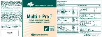 Genestra Brands Multi + Pro F - vitaminmineral supplement with hmf human microflora