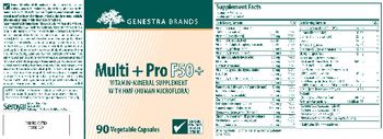 Genestra Brands Multi + Pro F50+ - vitaminmineral supplement with hmf human microflora