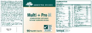 Genestra Brands Multi + Pro M - vitaminmineral supplement with hmf human microflora