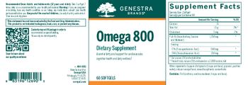 Genestra Brands Omega 800 - supplement