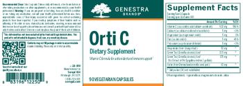 Genestra Brands Orti-C - vitaminmineral supplement