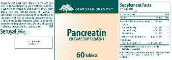 Genestra Brands Pancreatin - enzyme supplement