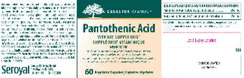 Genestra Brands Pantothenic Acid - vitamin supplement