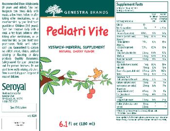 Genestra Brands Pediatri Vite Natural Cherry Flavor - vitaminmineral supplement