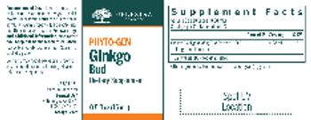 Genestra Brands Phyto-Gen Ginkgo Bud - supplement