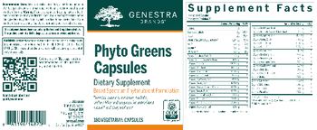 Genestra Brands Phyto Greens Capsules - herbal supplement