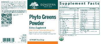 Genestra Brands Phyto Greens Powder - supplement