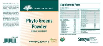 Genestra Brands Phyto Greens Powder - herbal supplement