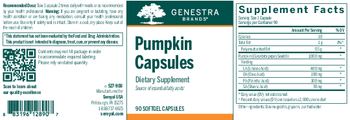 Genestra Brands Pumpkin Capsules - supplement