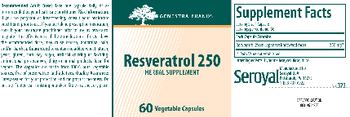 Genestra Brands Resveratrol 250 - herbal supplement