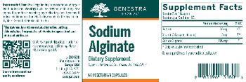 Genestra Brands Sodium Alginate - algal supplement
