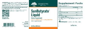 Genestra Brands SunButyrate Liquid Natural Blueberry-Vanilla Flavor - supplement