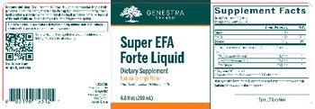 Genestra Brands Super EFA Forte Liquid Natural Orange Flavor - supplement