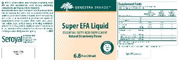 Genestra Brands Super EFA Liquid Natural Strawberry Flavor - essential fatty acid supplement