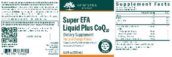 Genestra Brands Super EFA Liquid Plus CoQ10 Natural Orange Flavor - essential fatty acid supplement