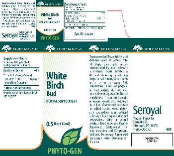 Genestra Brands White Birch Bud - herbal supplement