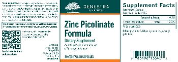 Genestra Brands Zinc Picolinate Formula - supplement