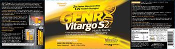 GENR8 Vitargo S2 Muscle Fuel & Recovery Natural Juicy Orange Flavor - supplement
