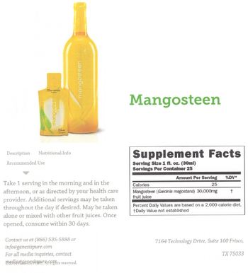 Gensis Pure Mangosteen - 