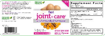 Genuine Health Fast Joint+ Care with Fermented Turmeric - supplement