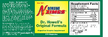 Genuine N-Zimes Dr. Howell's Original Formula - digestive enzyme supplement