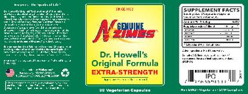 Genuine N-Zimes Dr. Howell's Original Formula Extra-Strength - digestive enzyme supplement