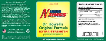 Genuine N-Zimes Dr. Howell's Original Formula Extra-Strength - digestive enzyme supplement