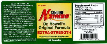 Genuine N-Zimes Dr. Howell's Original Formula Extra-Strength - digestive enzyme supplement