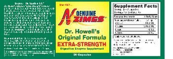 Genuine N-Zimes Dr. Howell's Original Formula Extra-Strength - digestive enzyme supplement