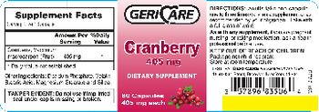 Geri-Care Cranberry 405 mg - supplement