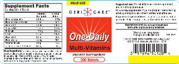 Geri-Care One-Daily Multi-Vitamins - supplement