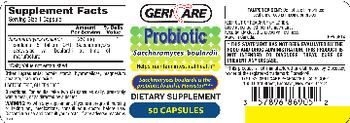 Geri-Care Probiotic Saccharomyces boulardii - supplement