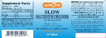 Geri-Care Slow Magnesium Chloride With Calcium - nutritional supplement