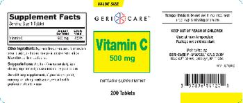 Geri-Care Vitamin C 500 mg - supplement