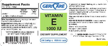 Geri-Care Vitamin E 1000 IU - supplement