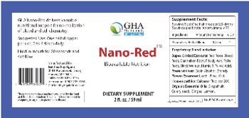 Get Healthy Again Nano-Red - supplement
