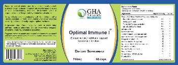 Get Healthy Again Optimal Immune 1 - supplement