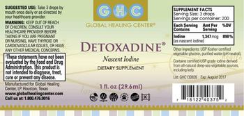 GHC Global Healing Center Detoxadine - supplement