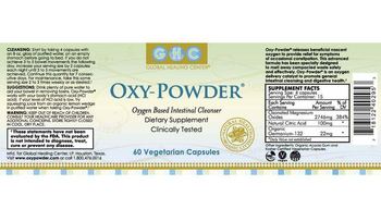 Global Healing Center Oxy-Powder - all natural supplement