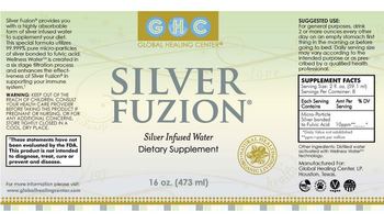 GHC Global Healing Center Silver Fuzion - supplement