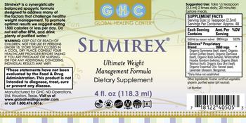 Global Healing Center Slimirex - all natural supplement