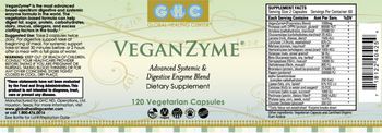 GHC Global Healing Center VeganZyme - supplement