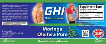 GHI Moringa Oleifera Pure - supplement