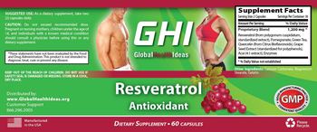 GHI Resveratrol Antioxidant - supplement