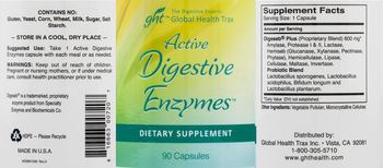 GHT Global Health Trax Active Digestive Enzymes - supplement