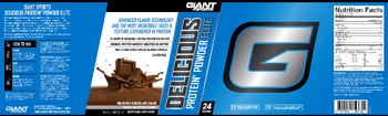 Giant Sports Delicious Protein Powder Elite Delicious Chocolate Shake - nutritional supplement