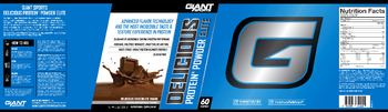 Giant Sports Delicious Protein Powder Elite Delicious Chocolate Shake - nutritional supplement