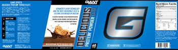 Giant Sports Delicious Protein Powder Elite Delicious Peanut Butter Chocolate Shake - nutritional supplement