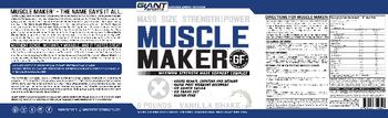 Giant Sports Muscle Maker Vanilla Shake - pharmaceutical grade supplement