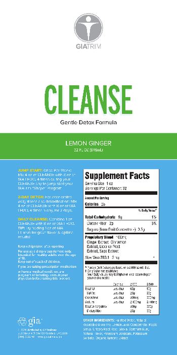 GIATrim Cleanse Lemon Ginger - 